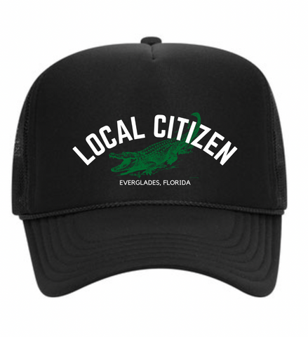 Everglades Trucker Hat in Black