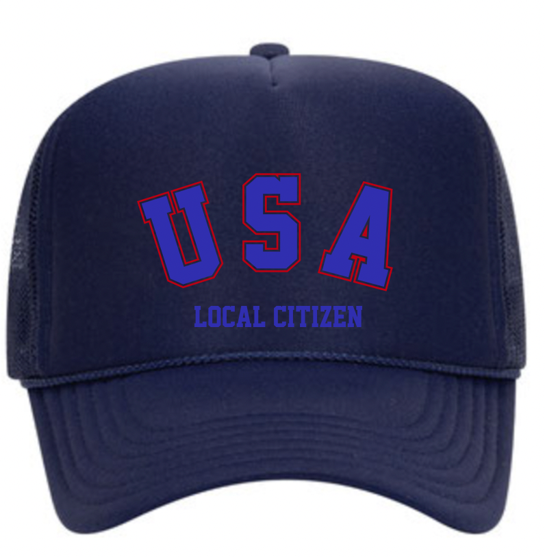 USA Citizen Trucker Hat in Navy