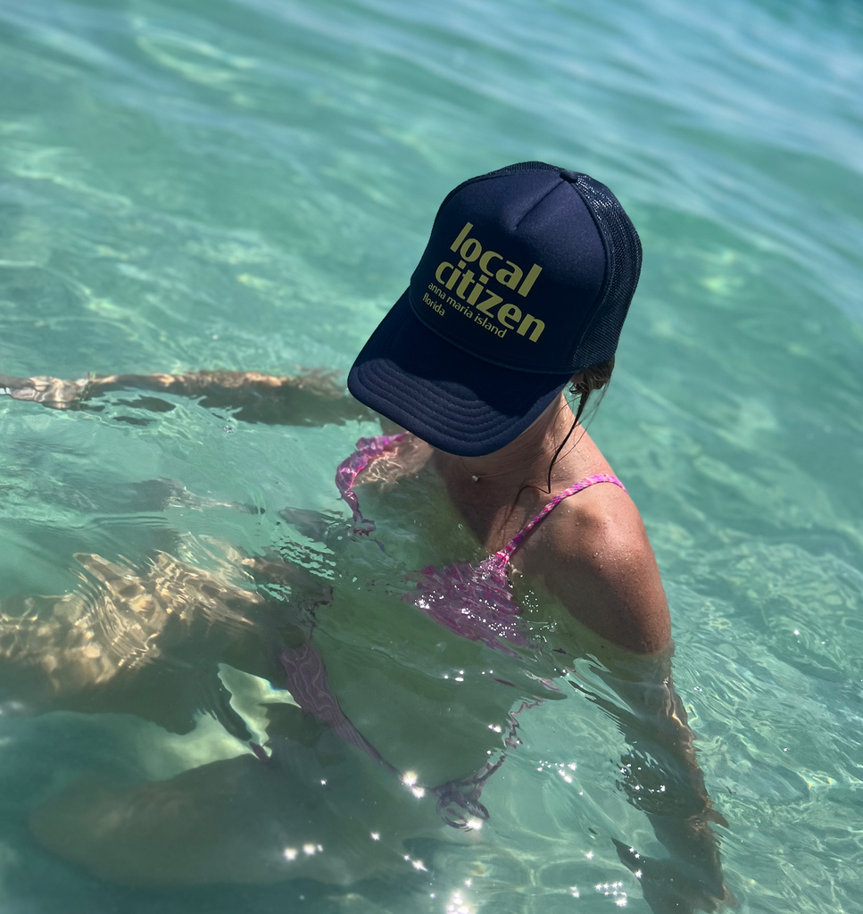 AMI Local Trucker Hat in Navy