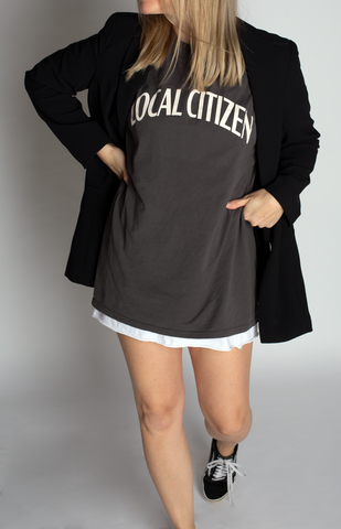 College T in Vintage Grey