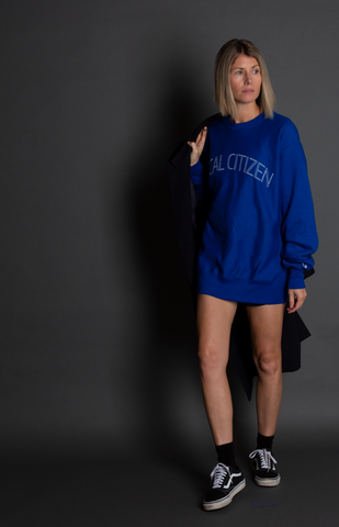 Athlete Crew In Electric Blue