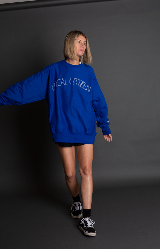 Athlete Crew In Electric Blue