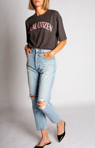 College T in Vintage Rose