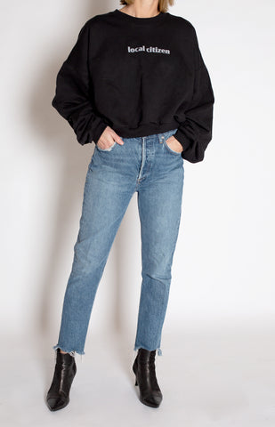Saturday Crop Crew In Black